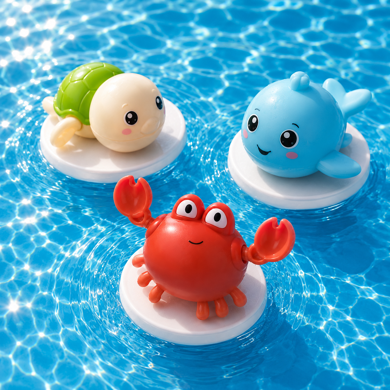 Aufziehbare Wassertiere
